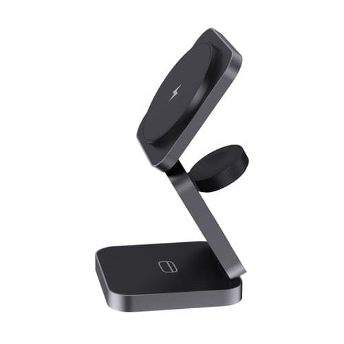 Terra faltbares 3-in-1 15W Charger aus RCS rec. Aluminium