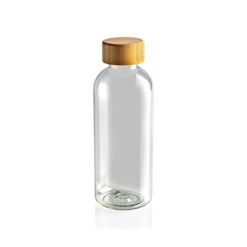 RCS rPET Flasche mit Bambus-Deckel
