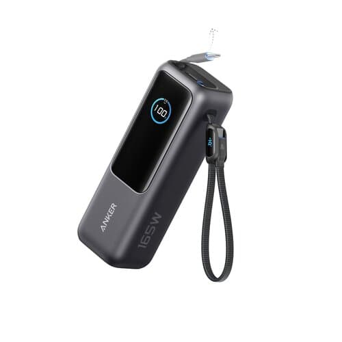 Anker Powerbank 25.000mAh-165W, mit integr. einziehb. Kabel