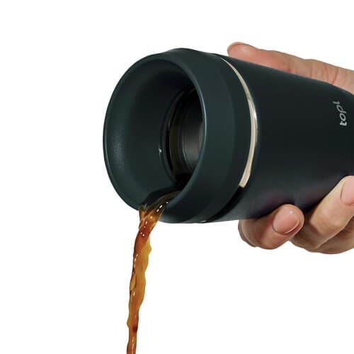 Topl-Trinkbecher aus rec. Stahl mit 360-Grad-Deckel 236ml