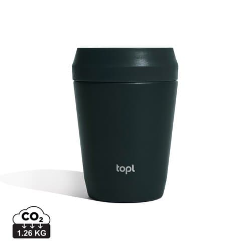 Topl-Trinkbecher aus rec. Stahl mit 360-Grad-Deckel 236ml