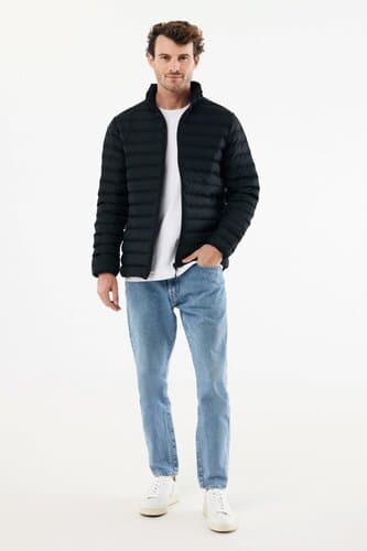 IQONIQ Maiko Herren Steppjacke aus recyceltem Polyester