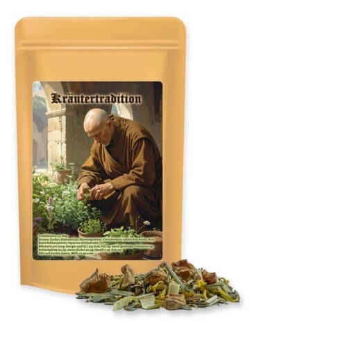 Bio Kräutertee Seelenwohl, ca. 32g, Standbeutel Midi