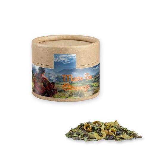 Matetee Orange, ca. 16g, Kraftpapierdose Mini